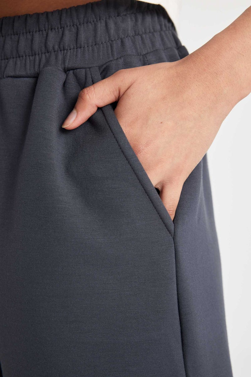 DeFacto Grey Woman DeFactoFit Standard Fit Short Leg Modal Shorts Casual - Image 5